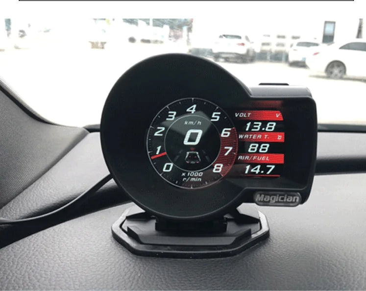"Magic OBD LCD Car Gauge with Multi-Function Display"